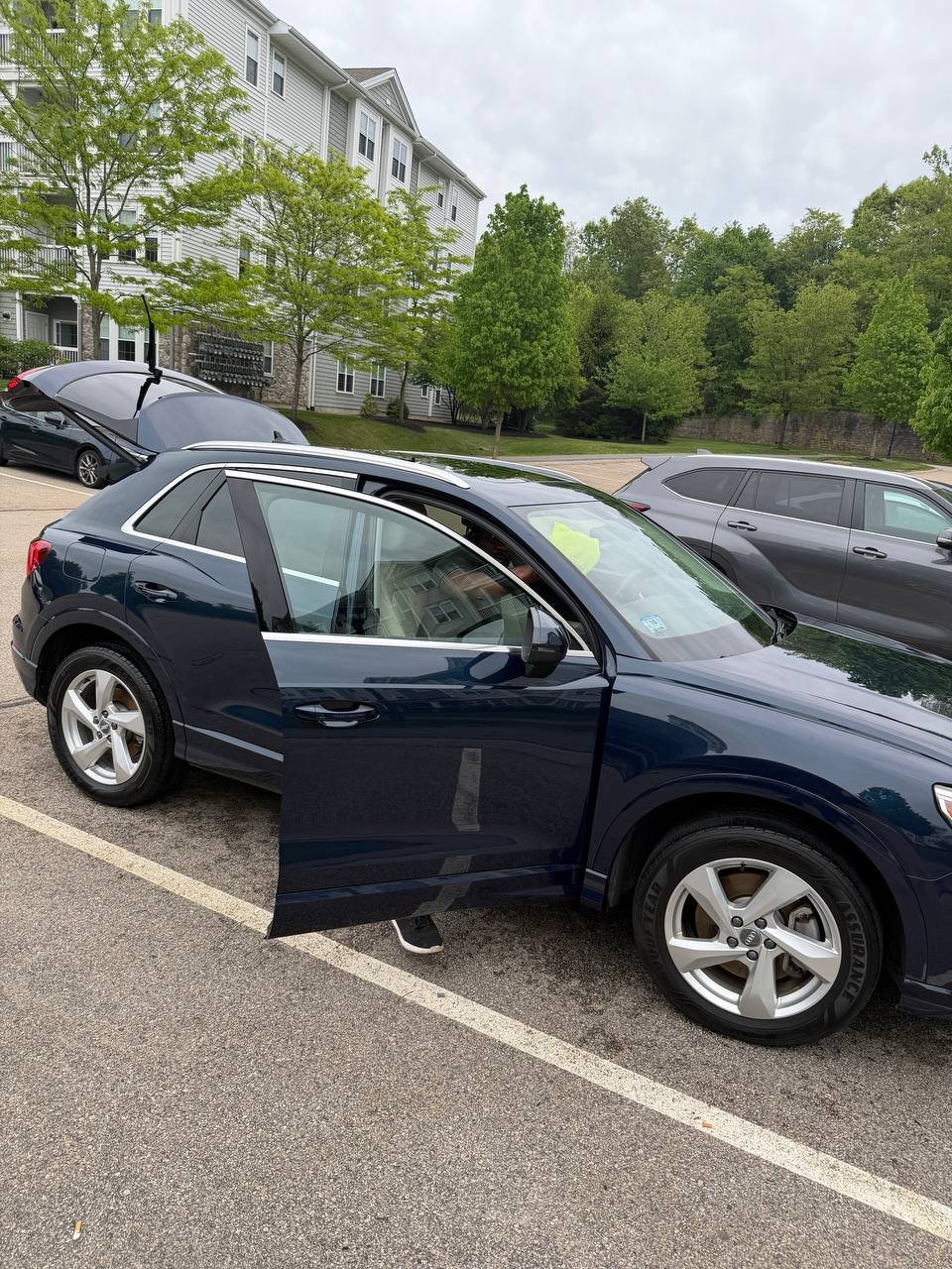 exterior car detailing Massachusetts — Audi rear exterior gleaming after full detail by Deelway