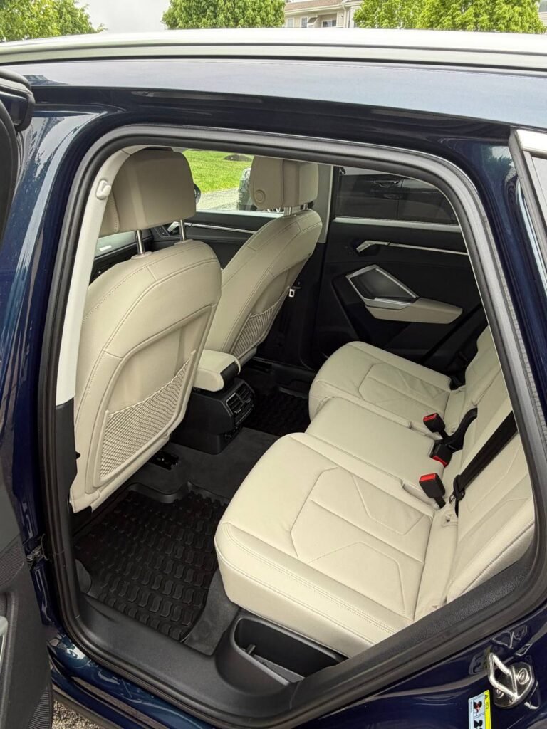 interior car detailing Massachusetts — Audi leather seat and door panel professional interior detail by Deelway