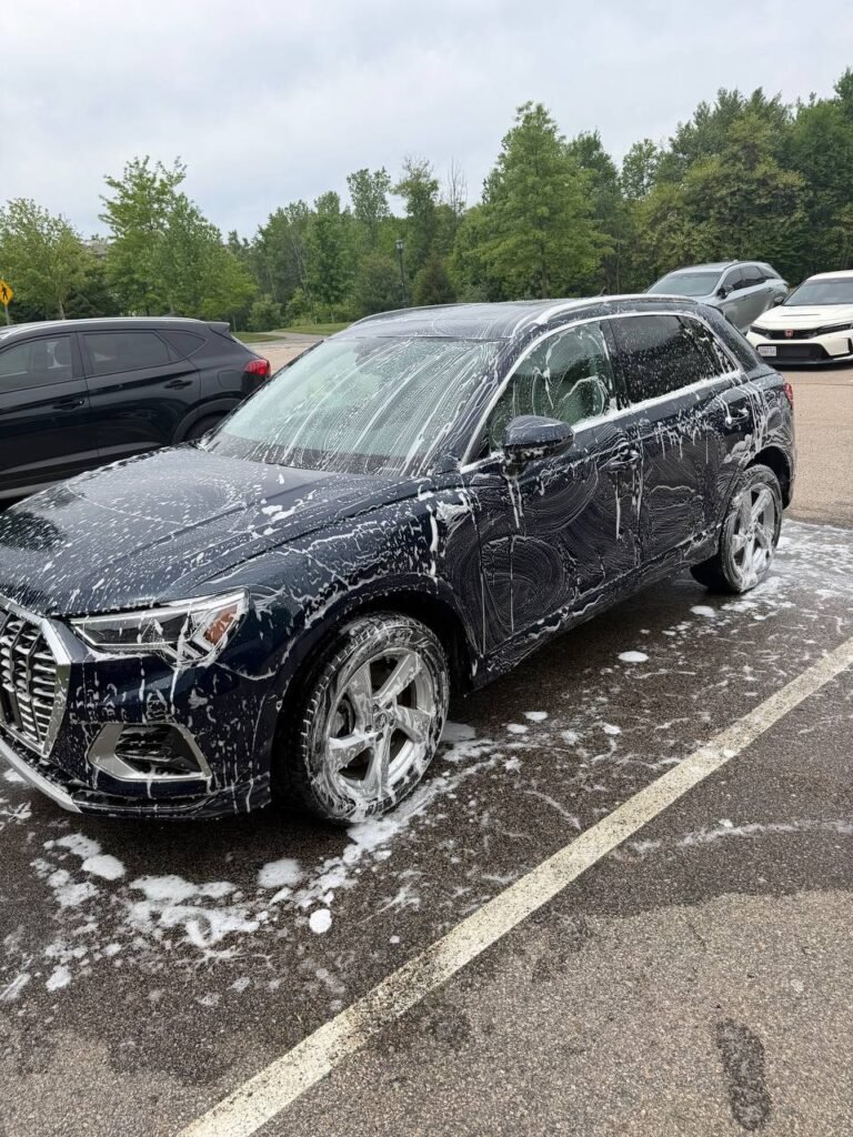 SUV truck detailing Massachusetts — professional foam wash exterior mobile detailing by Deelway